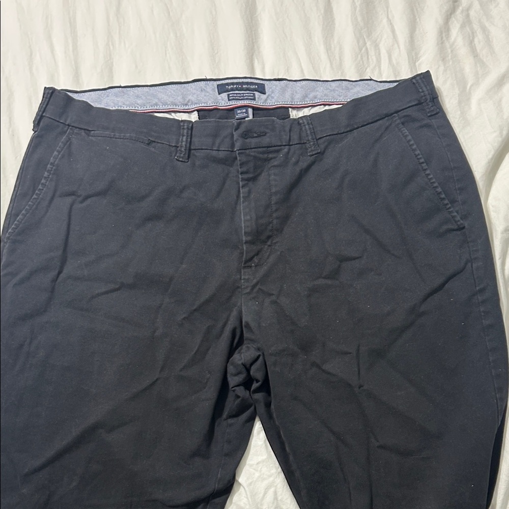Black Tommy Hilfiger Chinos